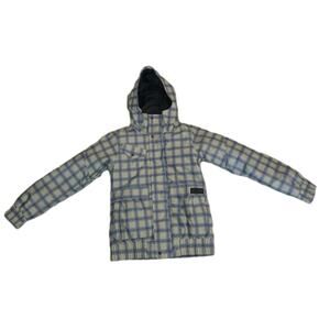 BURTON DRYRIDE JACKET PARKA PLAID - Snowboard Skiing S unisex Y2K Rare